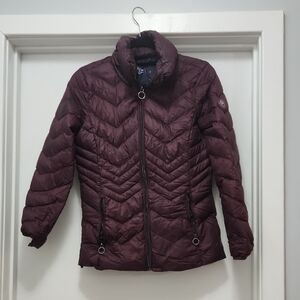 Women's Quilted Jacket - Burgundy